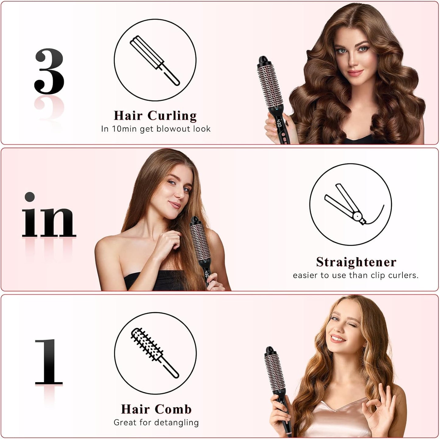 Eljoun Refuse collapse Fluffy styling comb