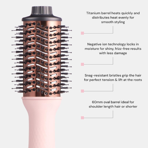 ELJOUN™ 2-in-1 Titanium Blow Dryer Brush | Hot Air Brush for Hair Drying & Styling
