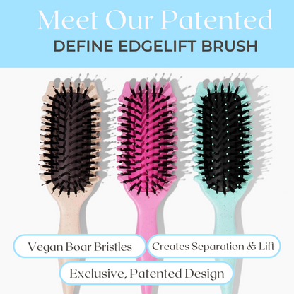 ELDJOU™ Bounce Curl Define EdgeLift & Teal Define EdgeLift Brush